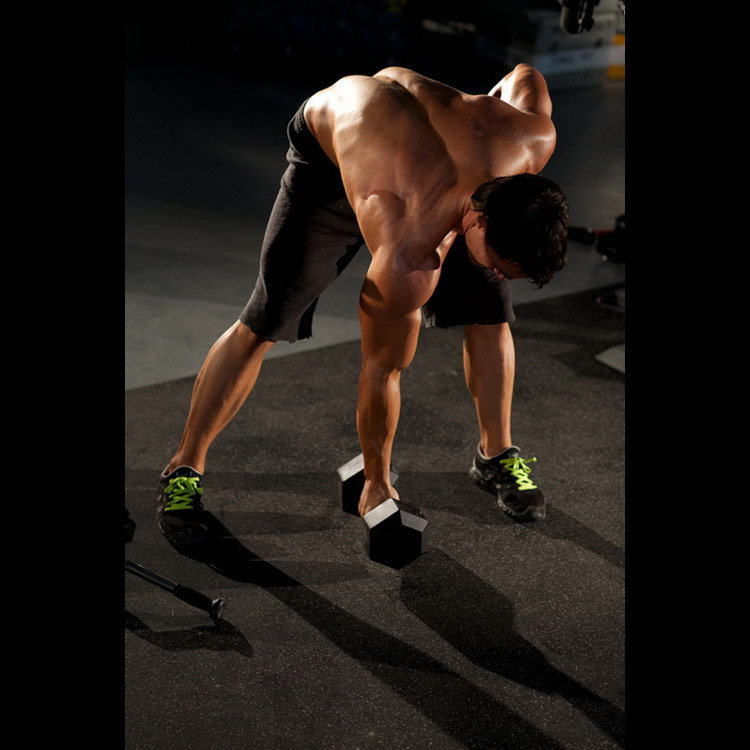 техника выполнения упражнения: Концентрированные сгибания рук стоя (Standing Concentration Curl) на фото