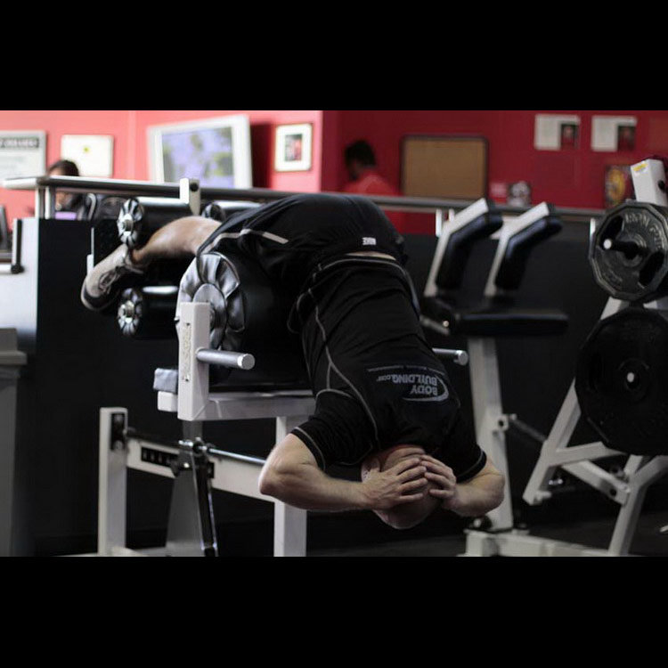 техника выполнения упражнения: Гиперэкстензия в тренажёре (Glute Ham Raise) на фото техника выполнения упражнения: Гиперэкстензия в тренажёре (Glute Ham Raise) на фото