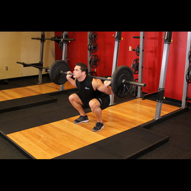 техника выполнения упражнения: Глубокие приседания со штангой (Barbell Full Squat) на фото техника выполнения упражнения: Глубокие приседания со штангой (Barbell Full Squat) на фото