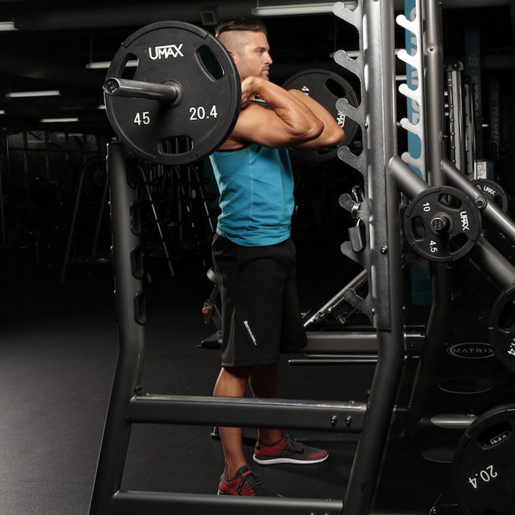 техника выполнения упражнения: Фронтальные приседания (Front Squat (Clean Grip)) на фото техника выполнения упражнения: Фронтальные приседания (Front Squat (Clean Grip)) на фото