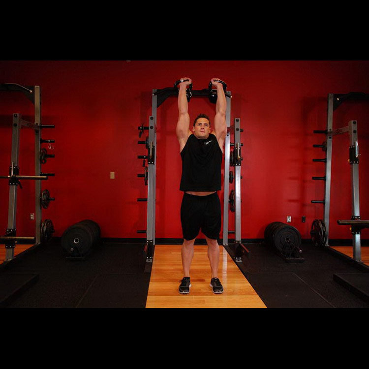 техника выполнения упражнения: Жим двух гирь над головой (Double Kettlebell Push Press) на фото техника выполнения упражнения: Жим двух гирь над головой (Double Kettlebell Push Press) на фото