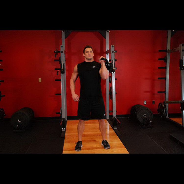 техника выполнения упражнения: Армейский жим гири одной рукой (One-Arm Kettlebell Military Press To The Side) на фото техника выполнения упражнения: Армейский жим гири одной рукой (One-Arm Kettlebell Military Press To The Side) на фото