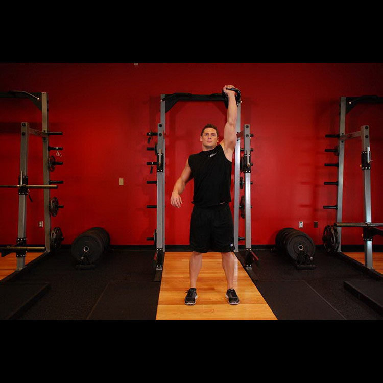 техника выполнения упражнения: Жим гири одной рукой (One-Arm Kettlebell Push Press) на фото техника выполнения упражнения: Жим гири одной рукой (One-Arm Kettlebell Push Press) на фото